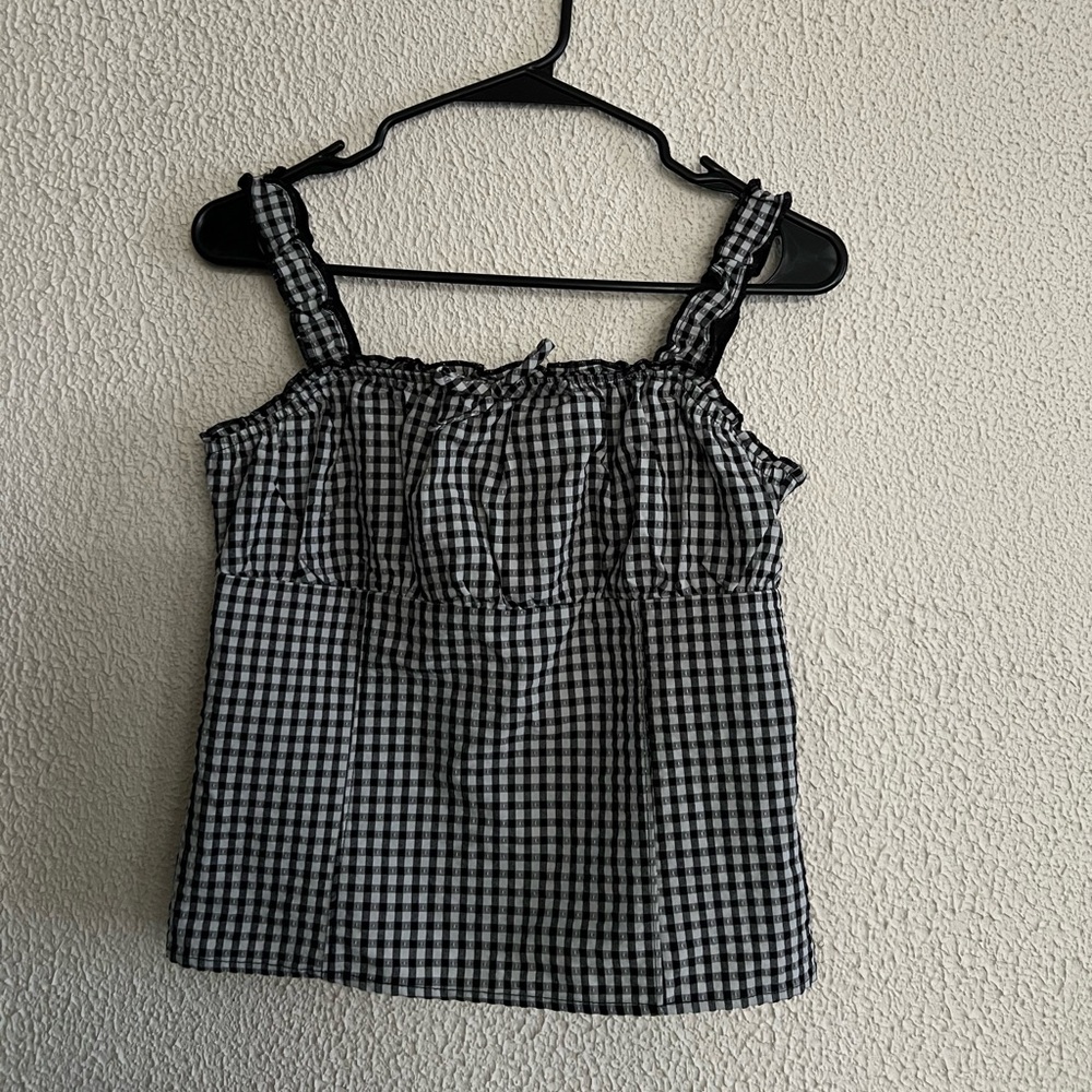 Art Class Brand Gingham Blouse